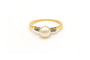 Bague 54 Bague Art déco en or jaune 18 carats, perle et diamants 58 Facettes 22905