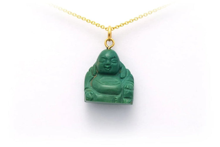 Pendentif Pendentif contemporain en or jaune 18 carats et turquoise 58 Facettes 19261