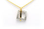 Pendentif Pendentif contemporain en or jaune et or blanc serti de diamants 58 Facettes B385