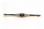 Broche Art déco - Broche en or jaune, or blanc, saphir et diamants 58 Facettes B314