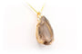 Pendentif Pendentif contemporain en or jaune 18 carats, quartz fumé et diamants 58 Facettes 22322