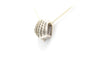 Pendentif Pendentif contemporain en or blanc 14 carats serti de diamants 58 Facettes B574