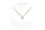Collier Collier contemporain en or blanc 18 carats serti de diamants taille brillant 0,62 ct 58 Facettes 22336