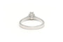 Bague 56 Solitaire années 70 - Bague en or blanc 18 carats et diamant 58 Facettes 22907