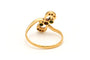 Bague 57 Bague Art nouveau en or jaune et blanc 18 carats, perle, émeraudes et diamants 58 Facettes 22502