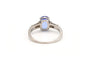 Bague 53 Bague contemporaine en platine avec tanzanite et diamants 58 Facettes 22184