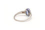 Bague 53 Bague contemporaine en platine avec tanzanite et diamants 58 Facettes 22184