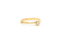 Bague 51 Solitaire - Bague en or jaune 18 carats et diamant taille brillant 0,1 ct 58 Facettes 21754