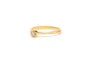 Bague 51 Solitaire - Bague en or jaune 18 carats et diamant taille brillant 0,1 ct 58 Facettes 21754