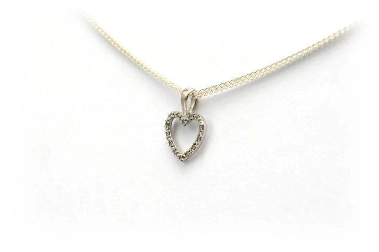 Pendentif Pendentif contemporain en or blanc 18 carats serti de diamants 58 Facettes 23045