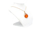 Collier Collier contemporain en or jaune 14 carats et ambre 58 Facettes 22401