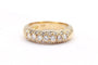 Bague 49 Alliance demi-américaine - Bague en or jaune 18 carats et diamants 58 Facettes 19451