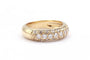 Bague 49 Alliance demi-américaine - Bague en or jaune 18 carats et diamants 58 Facettes 19451