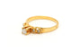 Bague 50 Bague contemporaine en or jaune 18 carats et diamants 58 Facettes 18667