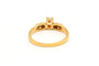 Bague 50 Bague contemporaine en or jaune 18 carats et diamants 58 Facettes 18667