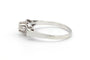 Bague 51 Bague Art déco en or blanc 18 carats sertie d’un diamant 58 Facettes 22911