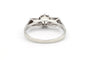 Bague 51 Bague Art déco en or blanc 18 carats sertie d’un diamant 58 Facettes 22911
