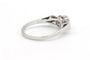 Bague 51 Bague Art déco en or blanc 18 carats sertie d’un diamant 58 Facettes 22911