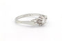Bague 51 Bague Art déco en or blanc 18 carats sertie d’un diamant 58 Facettes 22911