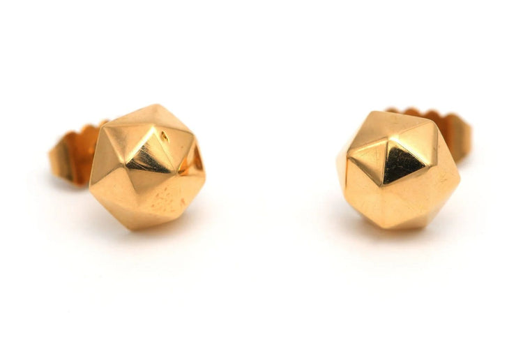 Boucles d'oreilles Boucles d’oreilles Art déco en or jaune 18 carats 58 Facettes 23052