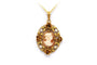 Pendentif Art Nouveau - Pendentif en or jaune 18 carats, perles et camée 58 Facettes 22291