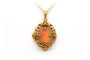 Pendentif Art Nouveau - Pendentif en or jaune 18 carats, perles et camée 58 Facettes 22291