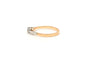 Bague 52 Bague Art déco en or jaune et blanc 18 carats sertie d’un diamant 58 Facettes 22565