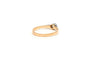 Bague 52 Bague Art déco en or jaune et blanc 18 carats sertie d’un diamant 58 Facettes 22565