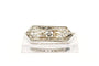 Broche Broche Art déco en or blanc avec perle et diamants 58 Facettes B658