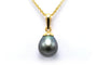 Pendentif Pendentif contemporain en or jaune 18 carats et perle de Tahiti 58 Facettes 22755