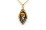 Pendentif Pendentif Art déco en or jaune 18 carats et émail 58 Facettes 22960
