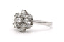 Bague 55 Bague contemporaine en or blanc 18 carats sertie de diamants 0,56 ct 58 Facettes 23104