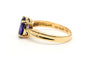 Bague 54 Bague contemporaine sertie d’une améthyste en or jaune 18 carats 58 Facettes 23125
