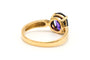 Bague 54 Bague contemporaine sertie d’une améthyste en or jaune 18 carats 58 Facettes 23125