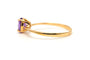 Bague 52 Bague contemporaine en or jaune 18 carats sertie d’une améthyste 58 Facettes B784