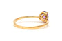 Bague 52 Bague contemporaine en or jaune 18 carats sertie d’une améthyste 58 Facettes B784