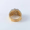 Bague 53 Bague trois rangs en or jaune 18 ct et diamants 58 Facettes