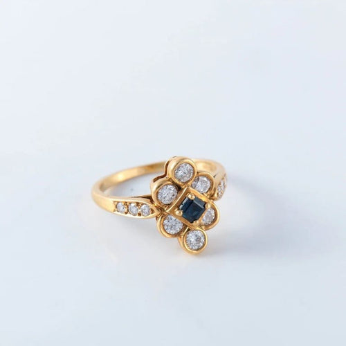Bague 52 Piaget - Bague en or jaune 18 ct saphir et diamants 58 Facettes