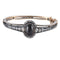 Bracelet Bracelet en or et argent au grenat cabochon et diamants 58 Facettes