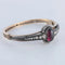 Bracelet Bracelet en or et argent au grenat cabochon et diamants 58 Facettes
