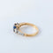 Bague 57 Bague en or avec saphir et diamants 58 Facettes