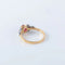 Bague 52 Bague en or jaune 18 ct avec rubis et diamants 58 Facettes