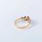 Bague 52 Bague en or jaune 18 ct avec rubis et diamants 58 Facettes