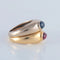 Bague 52 Poiray - Bague cabochon saphir et tourmaline 58 Facettes
