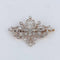 Broche Broche en platine sertie de diamants 58 Facettes