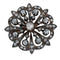 Broche Broche en or 18 ct et argent, époque Napoléon III 58 Facettes