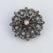 Broche Broche en or 18 ct et argent, époque Napoléon III 58 Facettes