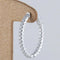 Boucles d'oreilles Créoles en or blanc 18 ct et diamants 2,11 ct 58 Facettes