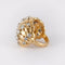 Bague 57 Bague boule en or jaune 18K et diamants 58 Facettes
