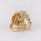 Bague 57 Bague boule en or jaune 18K et diamants 58 Facettes